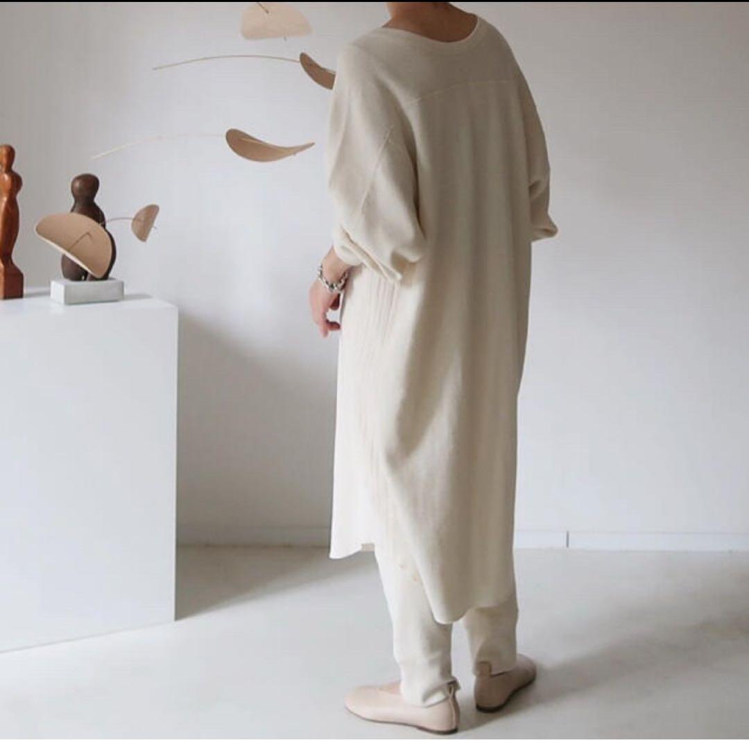 美品cotton yak wool haneycomb waffleワンピース