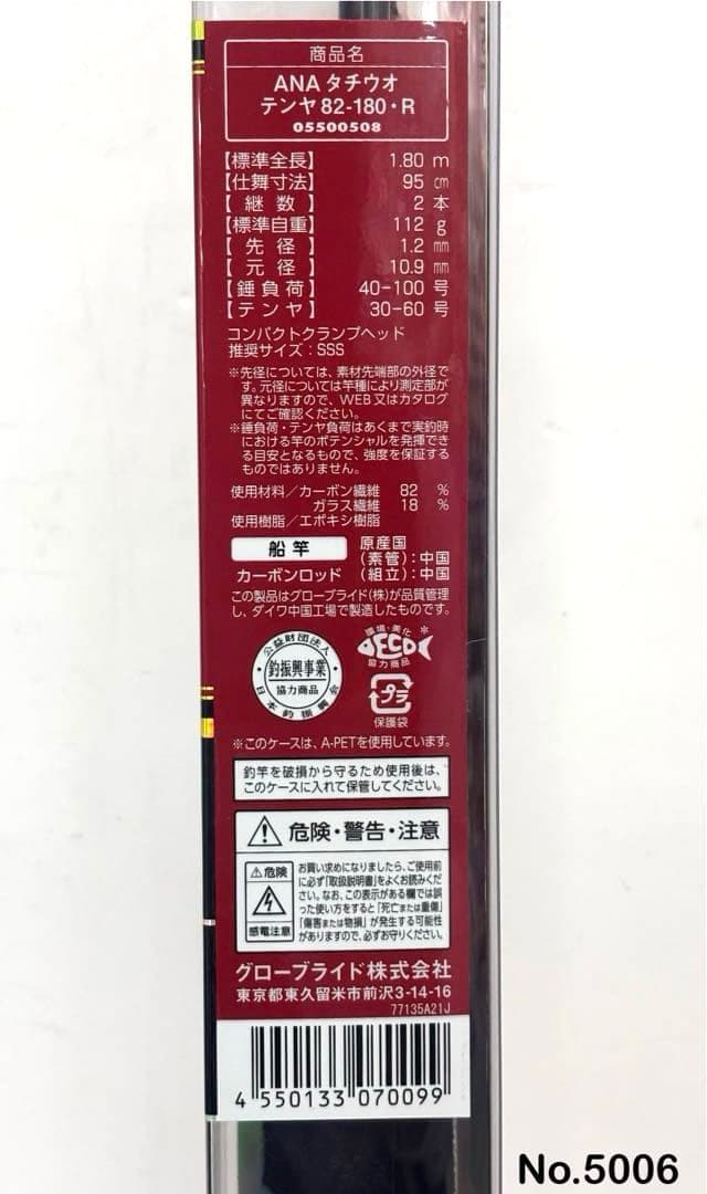 No.5006 ANALYSTAR タチウオテンヤ 82-180•R