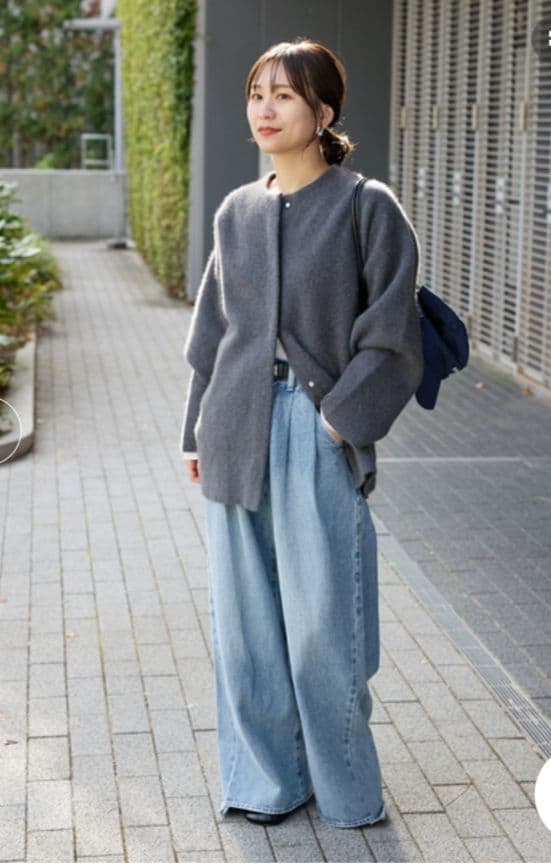 Rina✽ジャーナルスタンダード✽ダブルフェイスコクーンカーディガン