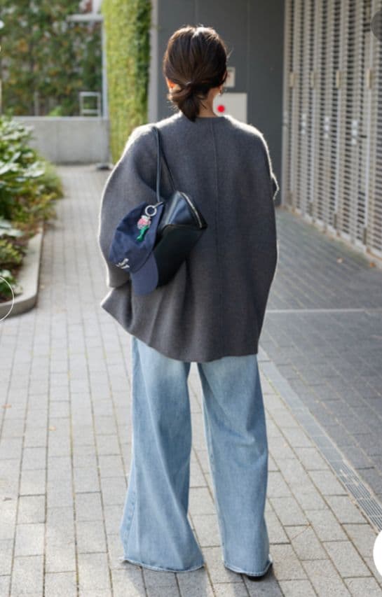 Rina✽ジャーナルスタンダード✽ダブルフェイスコクーンカーディガン