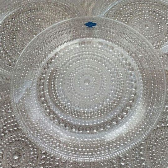 カステヘルミ ヴィンテージ ヌータヤルヴィ 17cm プレート ガラス皿 5枚