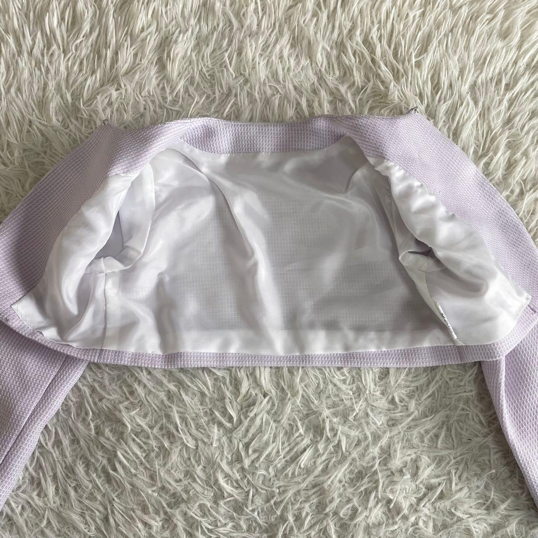 【美品】ショパン　フォーマル3点セット　ワンピース　ボレロ　パープル 120cm