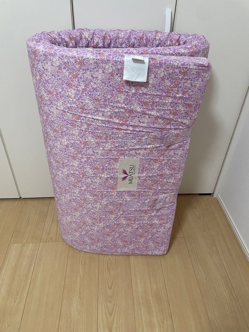 MUATSU ムアツ　花柄 敷き布団　シングル