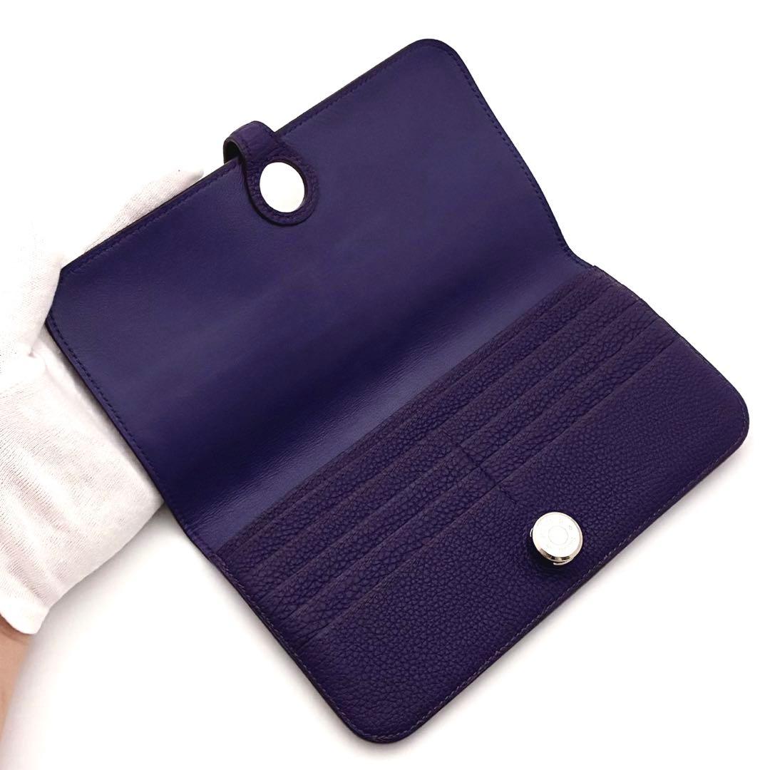 【大人気モデル】赤字価格の為お値下げ不可⚠️エルメス♦︎ドゴン♦︎ロング♦︎パープル♦︎