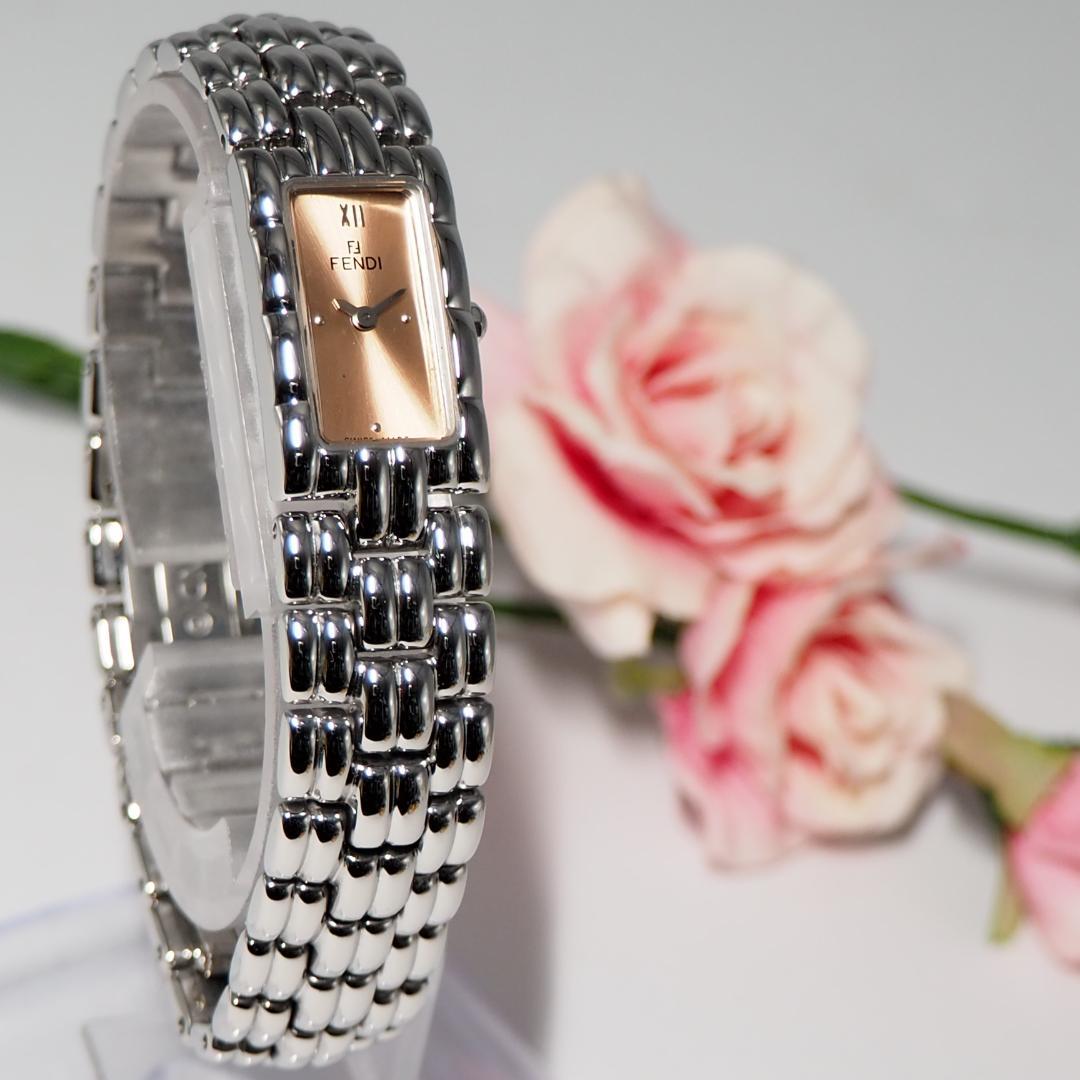美品 フェンディ FENDI オロロジ 660L スクエア 腕時計 H192