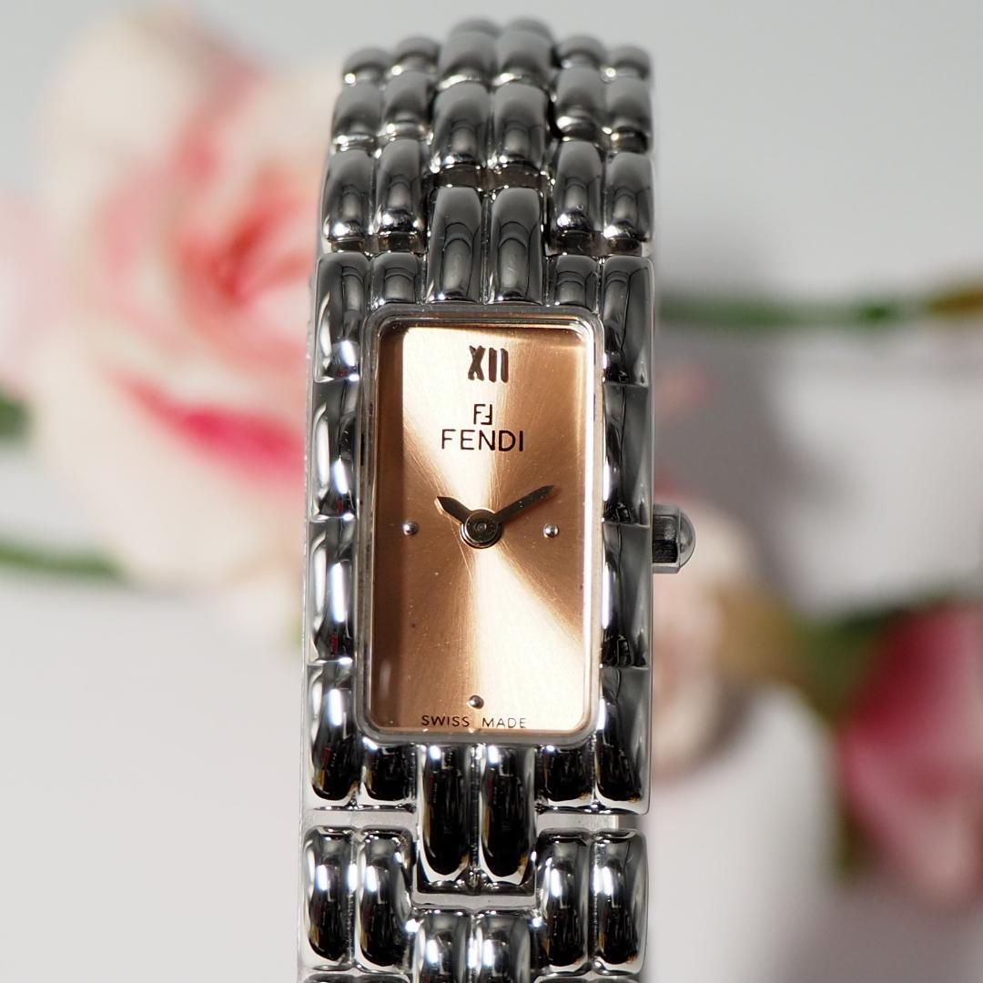 美品 フェンディ FENDI オロロジ 660L スクエア 腕時計 H192