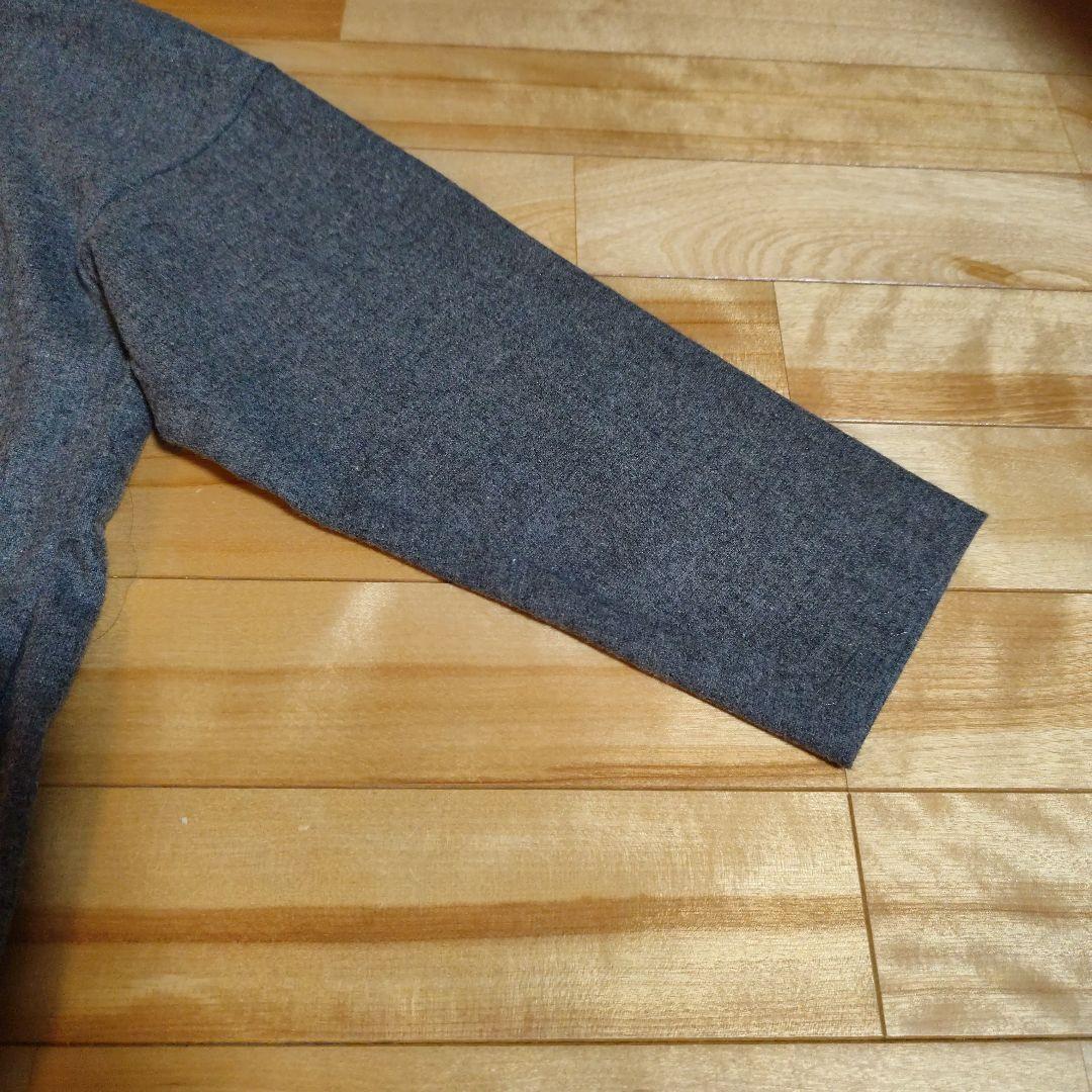 ミズイロインド　ウール混ボックスワンピース　ロング　コクーン　スキッパーカラー