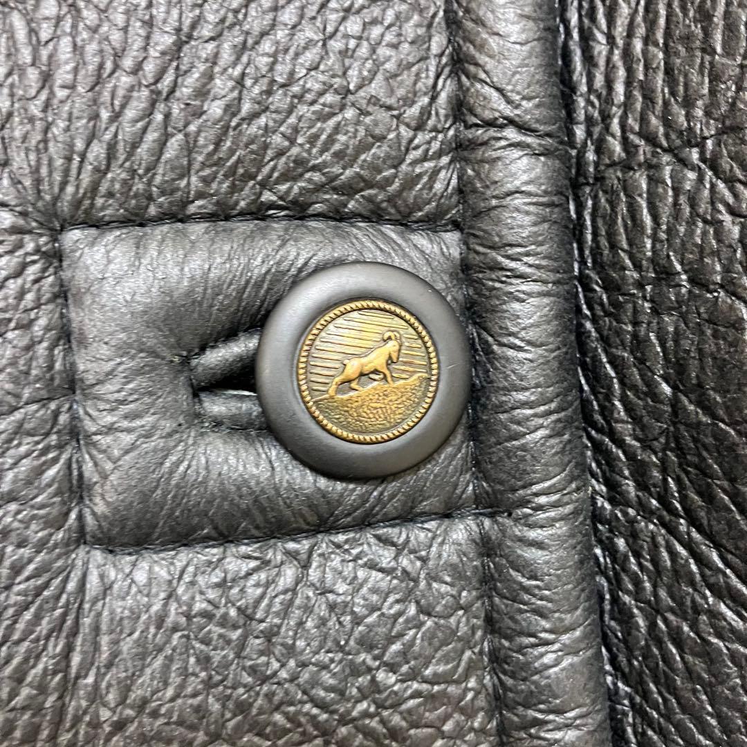 未使用級✨バナナリパブリック B-3 ジープスキン 本革 ムートンジャケット 黒