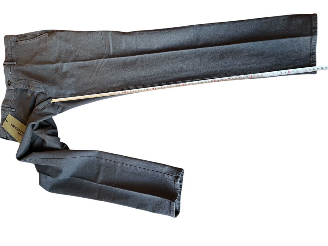 新品/INCOTEX（インコテックス）SLIM ストレッチパンツ/33/ネイビー
