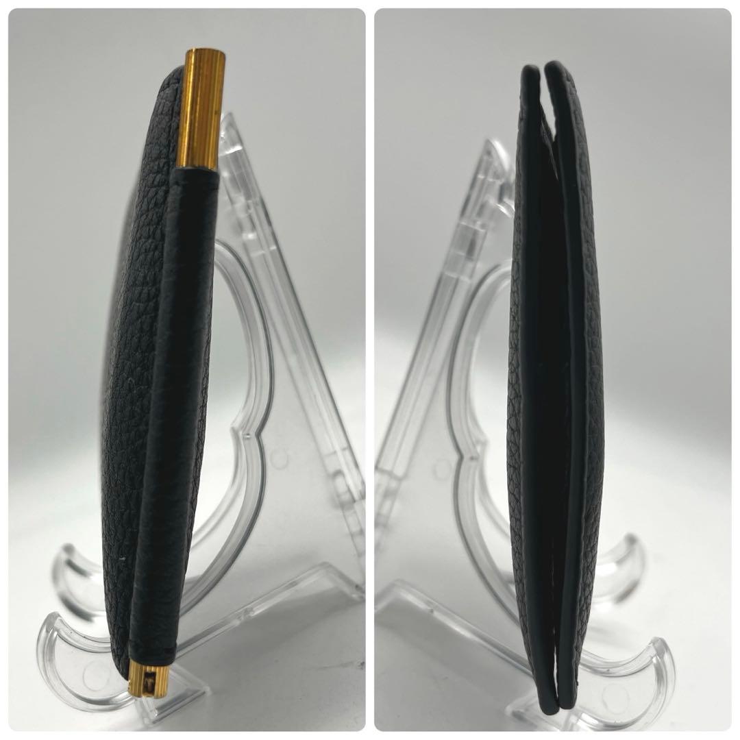 ⭐️極美品⭐️　トムフォード　マネークリップ　二つ折り財布　ブラック　レザー