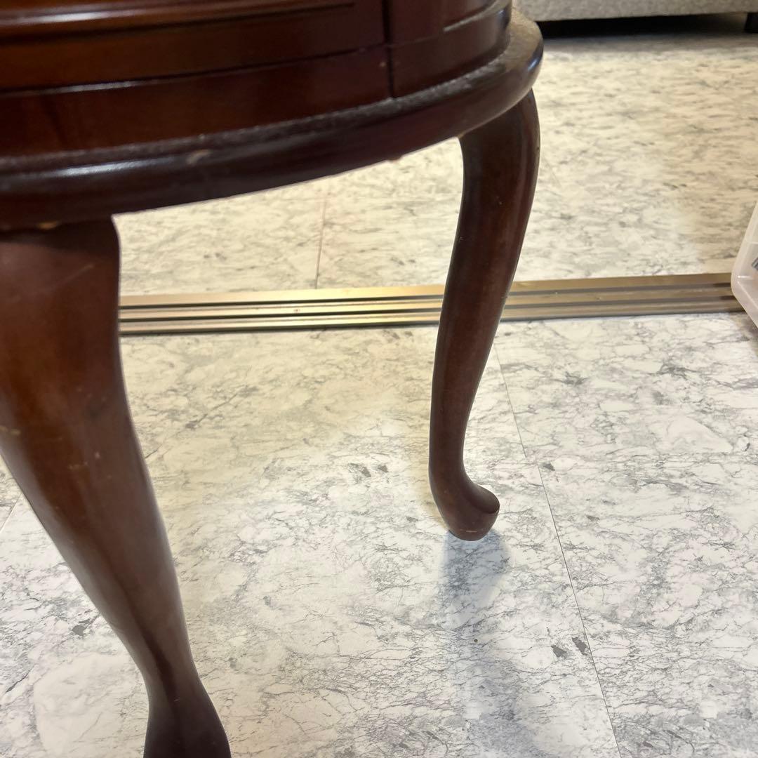 アンティーク　ジュエリーチェスト 4段 猫足　3本足　天然木