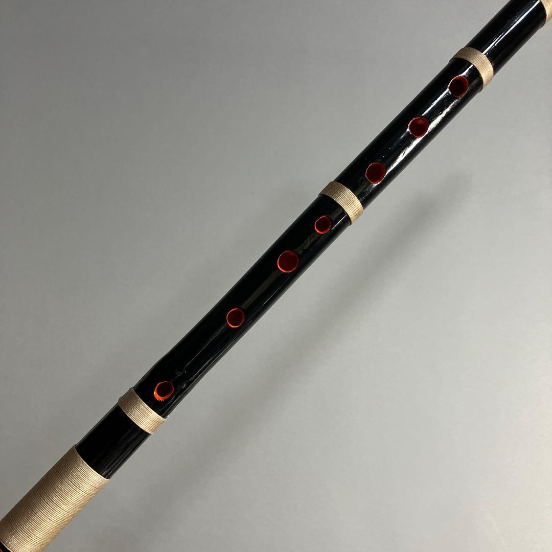 篠笛三本調子 CMR3-60 Ｇ管　唄物　ドレミ調　半重糸巻 黒塗　西洋音階