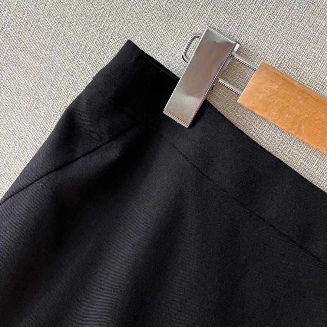 極美品✨23区 ウールリッチサキソニー ノーカラージャケットスーツ セットアップ