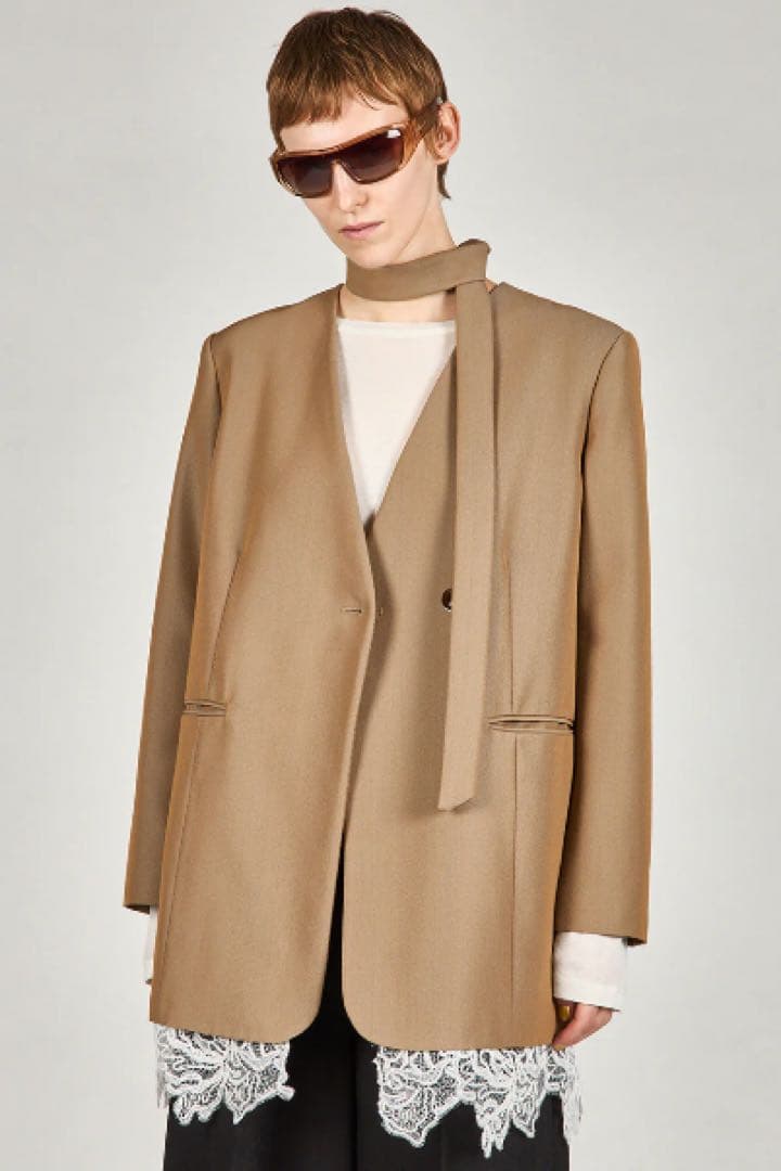 PRANK PROJECT グランピアンズウールノーカラージャケット