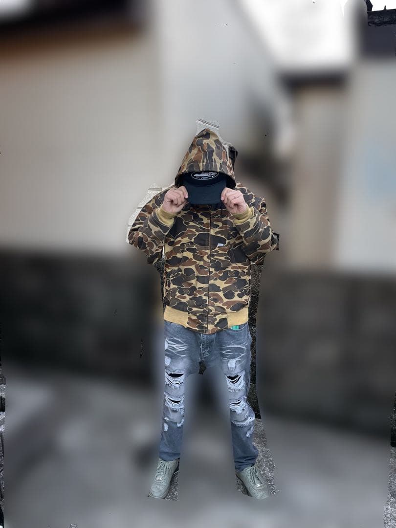 最終値下げ早い者勝ち価格超激レア当時物Carhartt カモフラージュジャケット