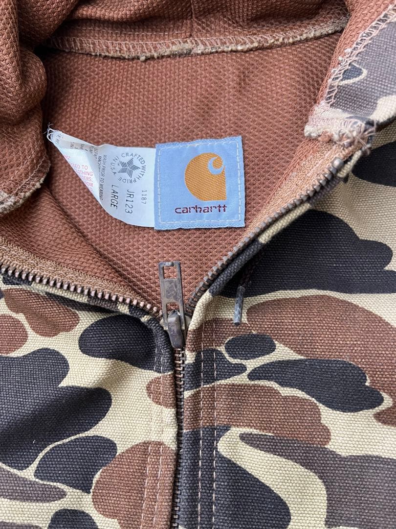 最終値下げ早い者勝ち価格超激レア当時物Carhartt カモフラージュジャケット
