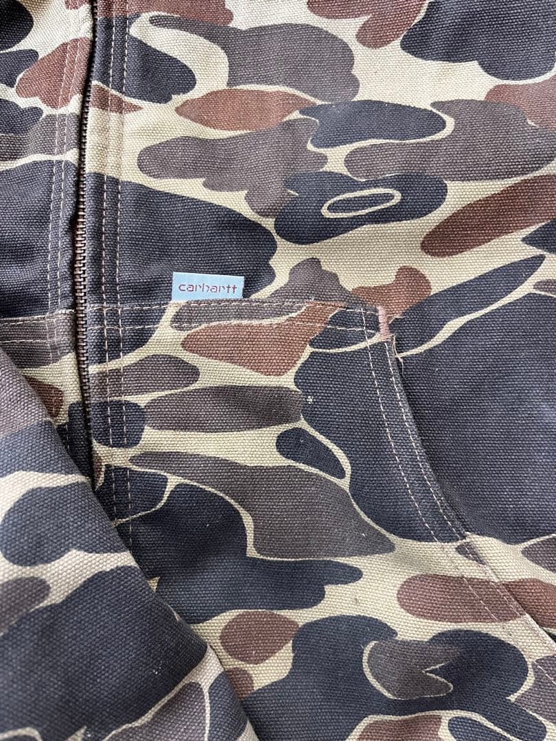 最終値下げ早い者勝ち価格超激レア当時物Carhartt カモフラージュジャケット