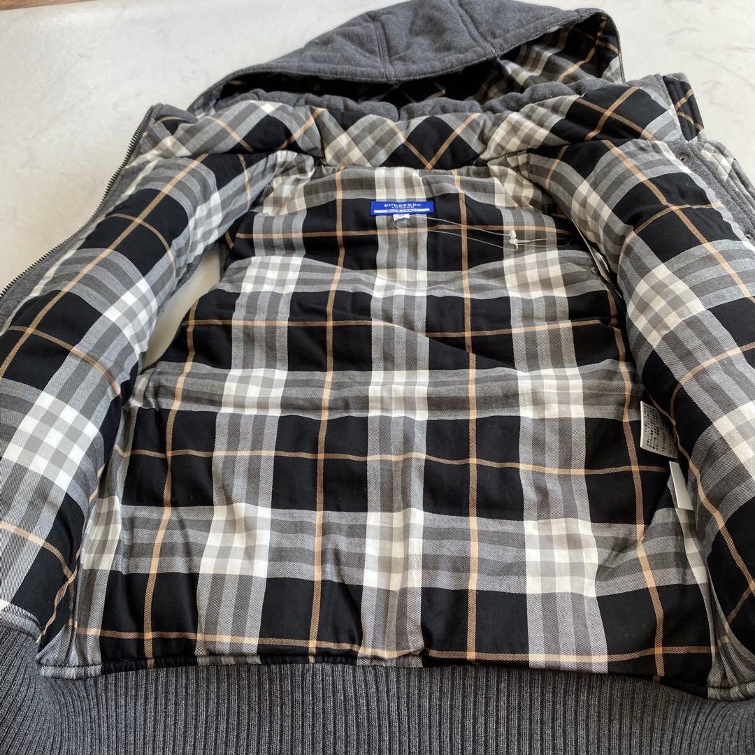 新品タグ付き★BURBERRY ダウンベスト フード ノバチェック ロゴ刺繡38