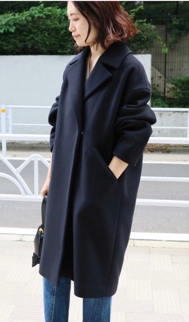 イエナ MANTECO オーバーチェスターコート ネイビー