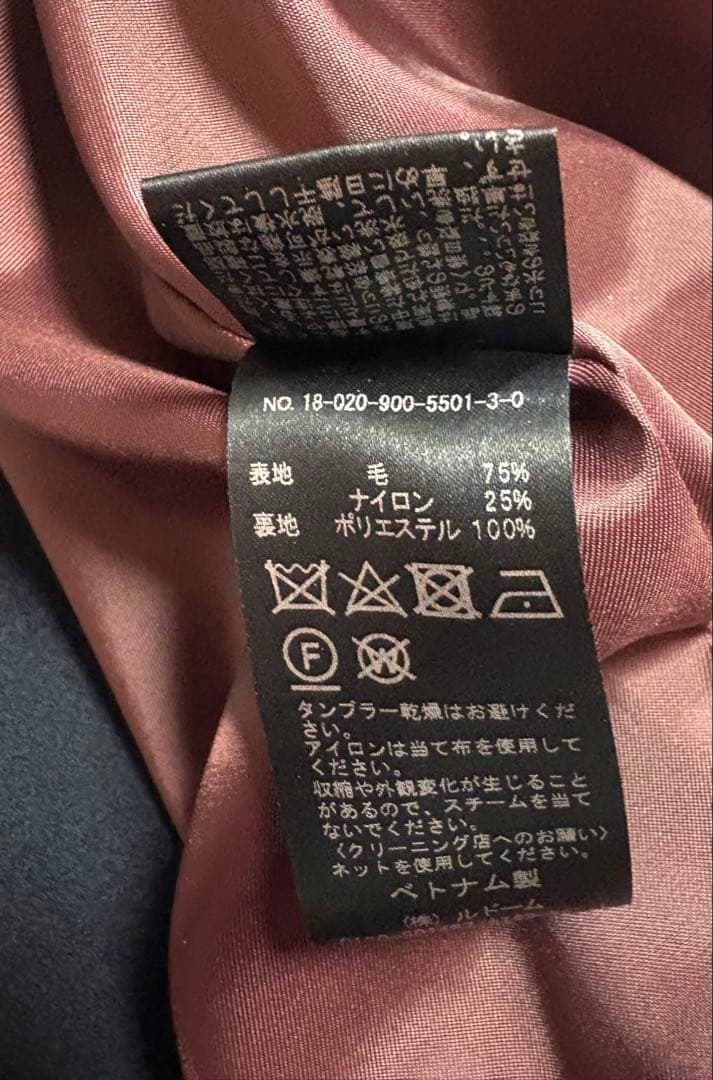 イエナ MANTECO オーバーチェスターコート ネイビー