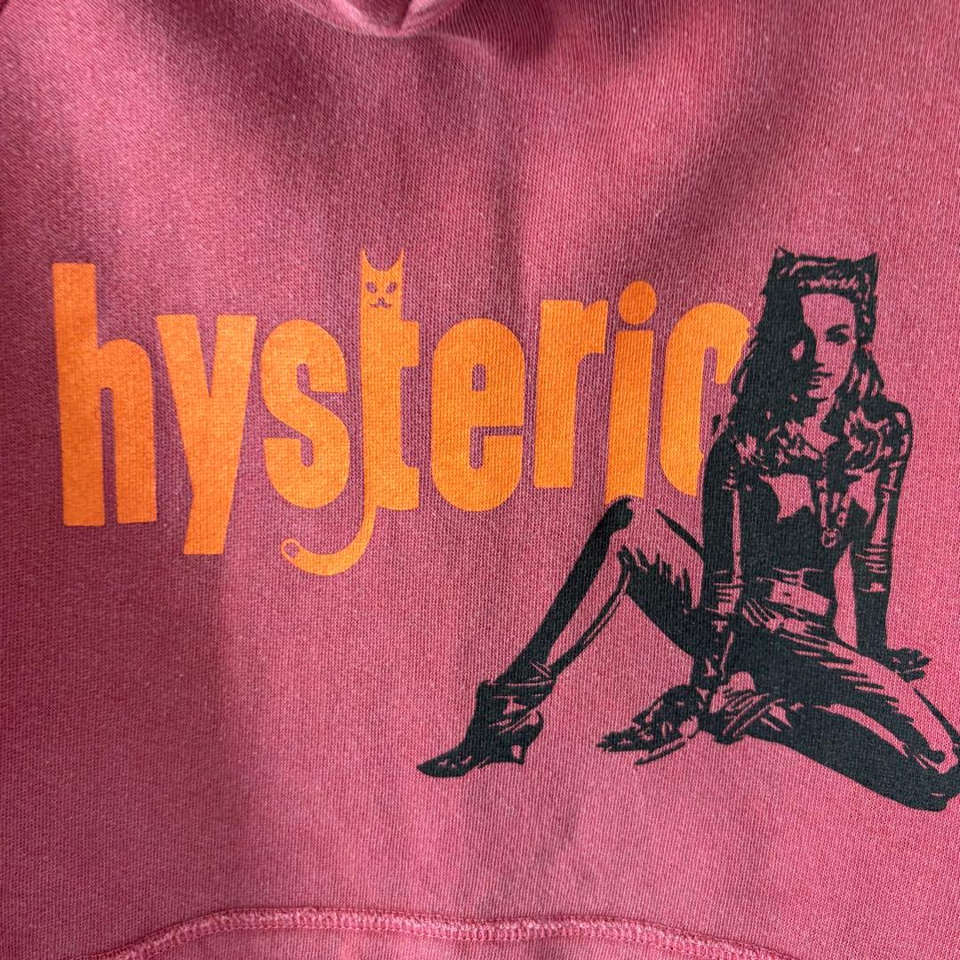 ヒステリックグラマー　CAT WOMAN パーカー　ピンク　裏起毛