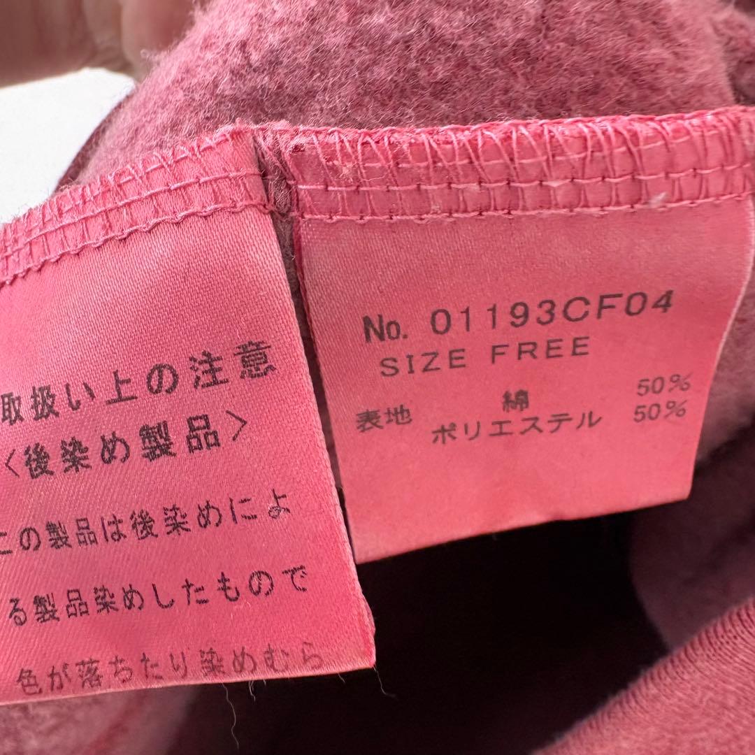 ヒステリックグラマー　CAT WOMAN パーカー　ピンク　裏起毛