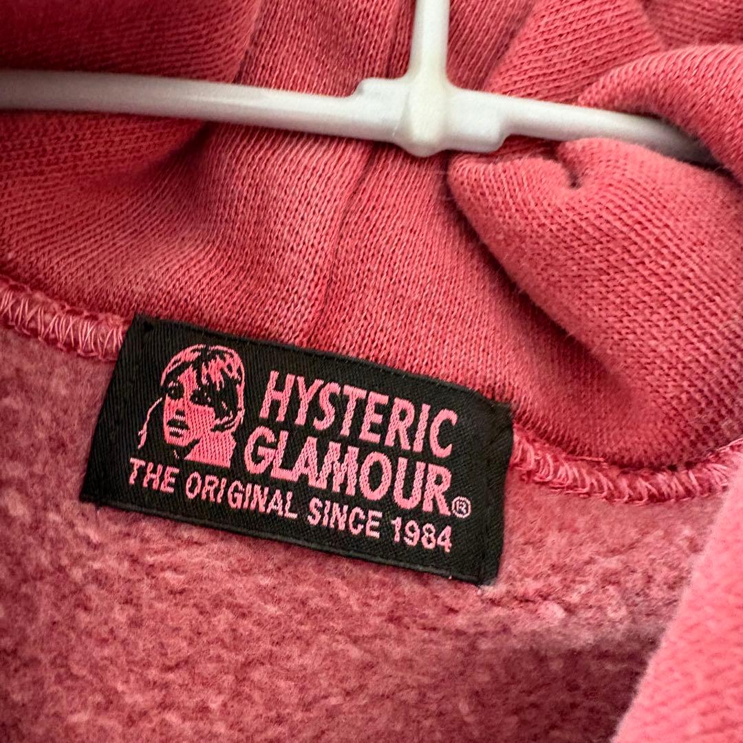 ヒステリックグラマー　CAT WOMAN パーカー　ピンク　裏起毛