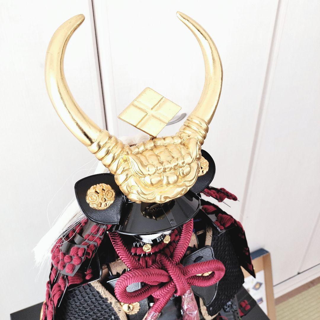 美品　平安　豊久作　伊予札胴丸鎧　武田信玄　鎧兜　飾り　大型　台座　収納箱