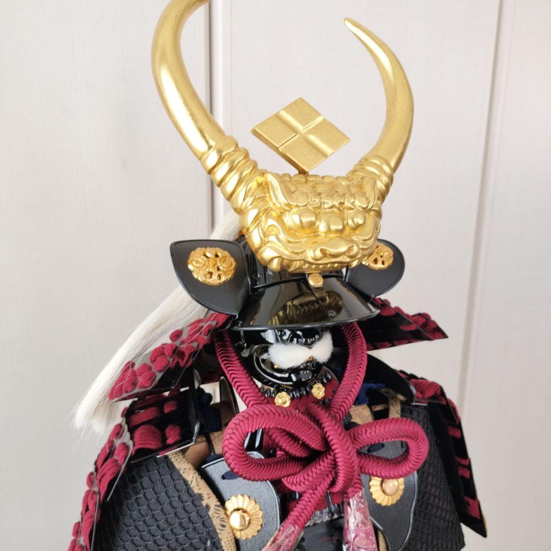 美品　平安　豊久作　伊予札胴丸鎧　武田信玄　鎧兜　飾り　大型　台座　収納箱