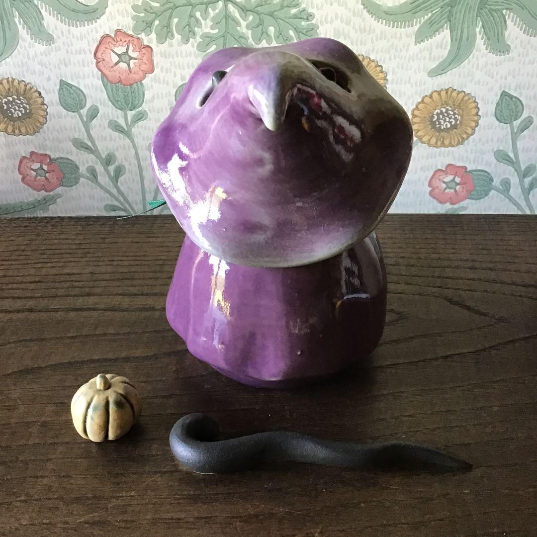 じむらむばーぼん　クロ魔女猫　＋　白かぼちゃ