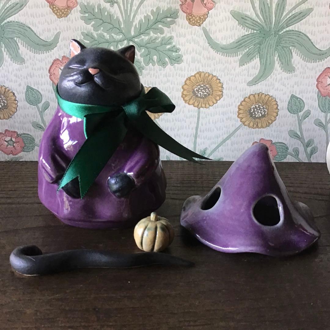 じむらむばーぼん　クロ魔女猫　＋　白かぼちゃ