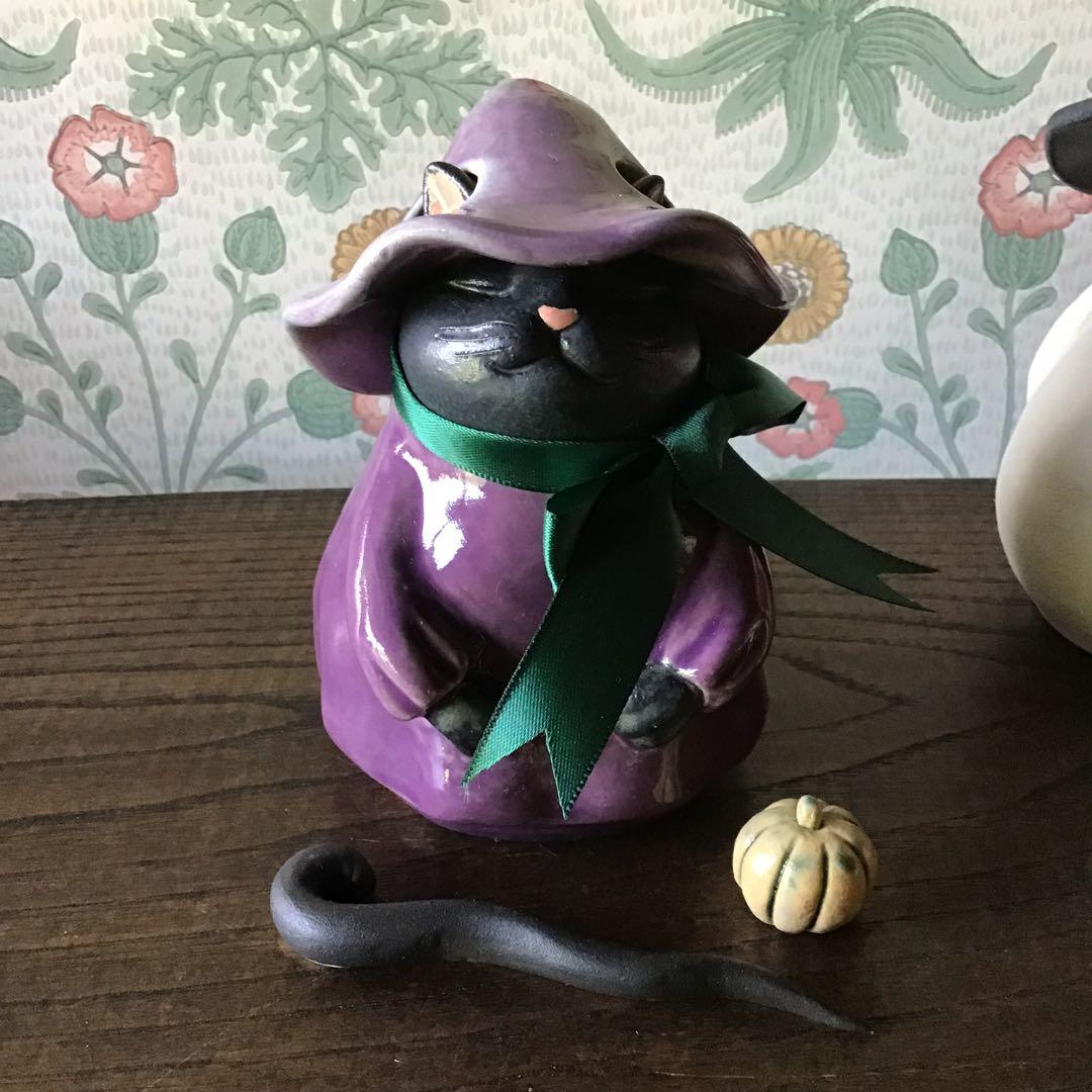 じむらむばーぼん　クロ魔女猫　＋　白かぼちゃ