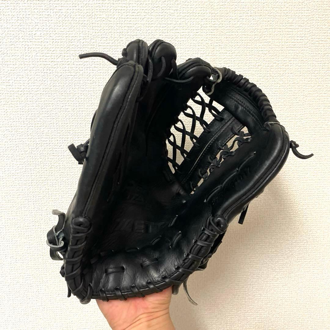 467 ZETT プロステイタス 型抜群 即戦力 軟式 外野手用グローブ 左投げ