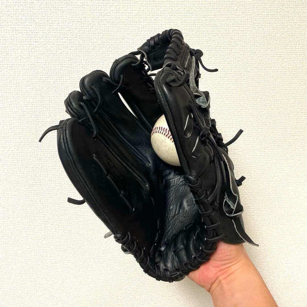 467 ZETT プロステイタス 型抜群 即戦力 軟式 外野手用グローブ 左投げ