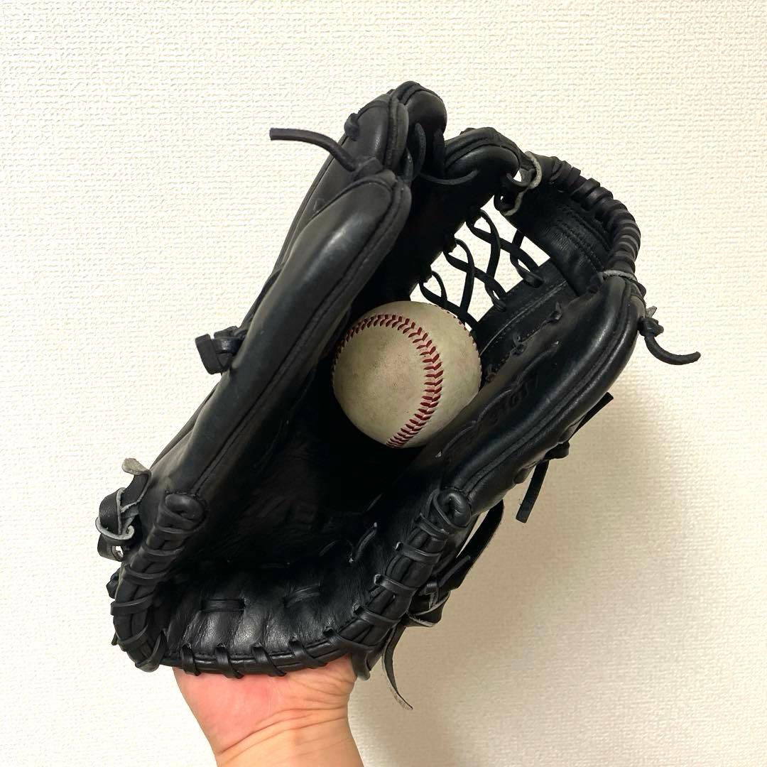 467 ZETT プロステイタス 型抜群 即戦力 軟式 外野手用グローブ 左投げ