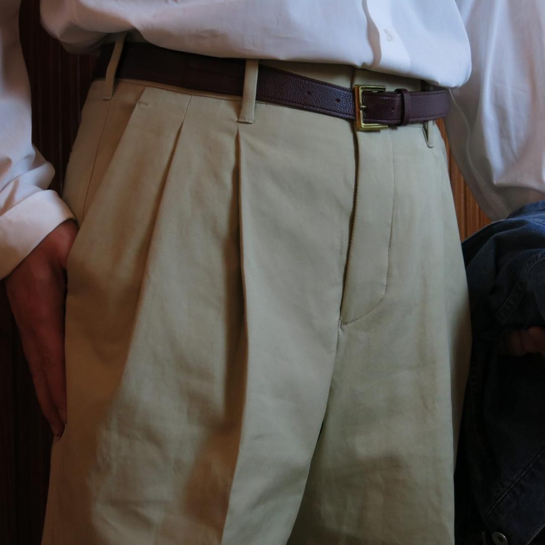 定価4.2万 MAATEE&SONS 俺CHINO COTTON 風通織