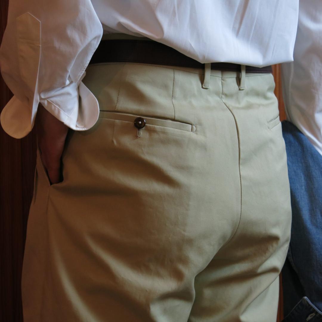 定価4.2万 MAATEE&SONS 俺CHINO COTTON 風通織