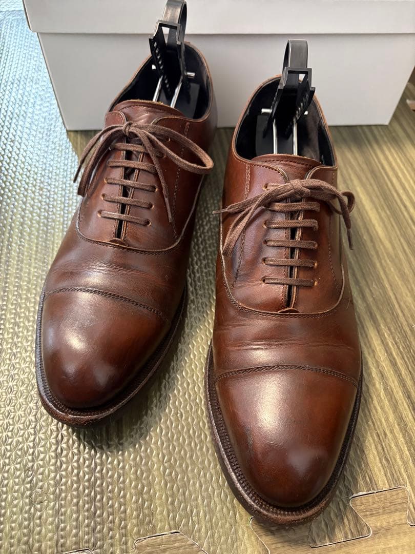 シェットランドフォックス コベントリー ストレートチップ ダークブラウン24.5