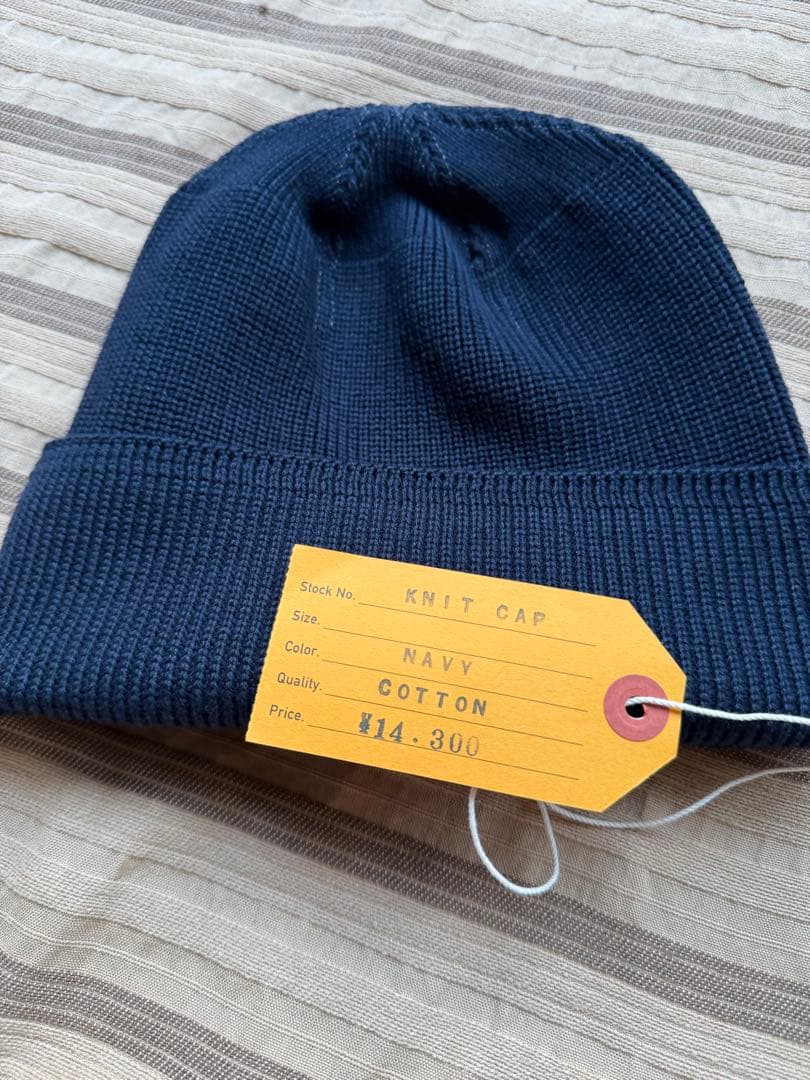 専用ブッチャープロダクツネイビー ニットキャップ アットラスト