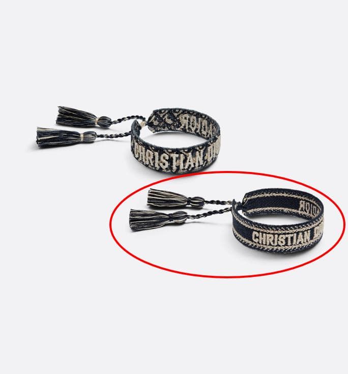 Dior コットンブレスレット