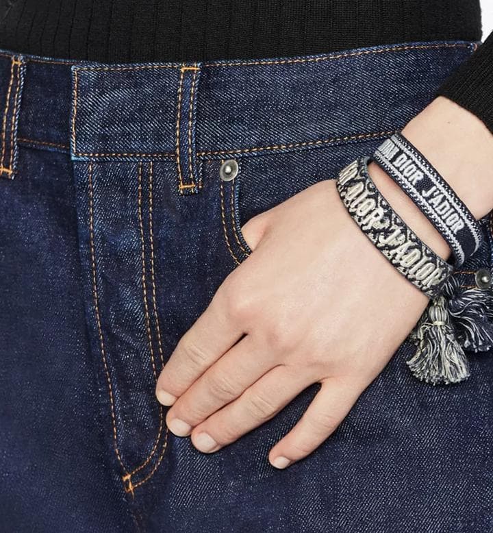 Dior コットンブレスレット