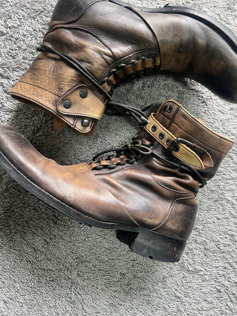 靴 \"alfredoBANNISTER\" Lace Up Leather Boots