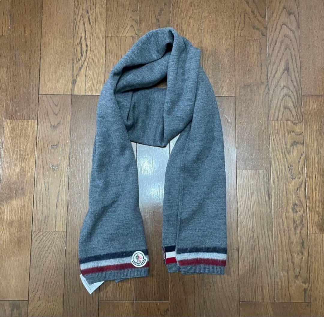 美品 モンクレール トリコロール マフラー ユニセックス