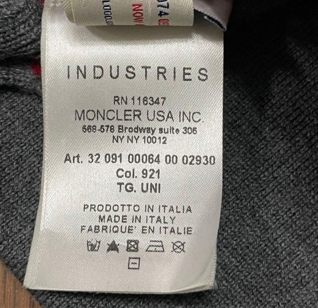 美品 モンクレール トリコロール マフラー ユニセックス