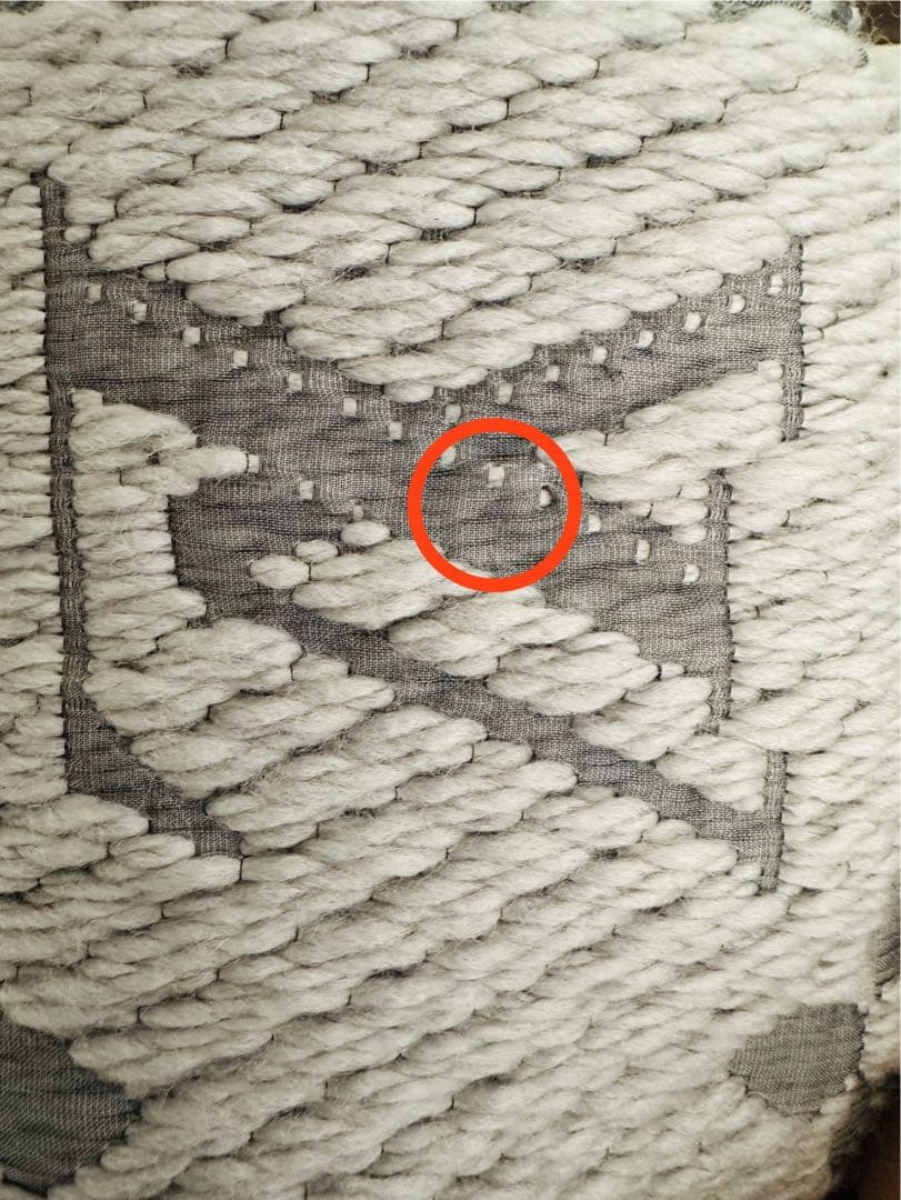 LOUIS VUITTON ヴィトン グレー マフラー エシャルプ ロゴマニア