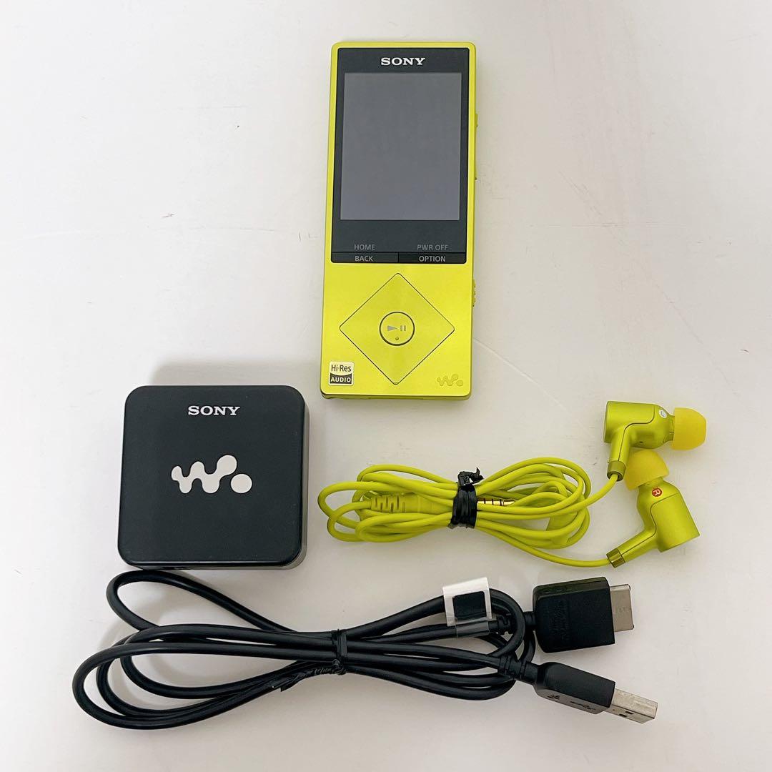 SONY ウォークマン+イヤホン 16GB ライムイエロー NW-A25