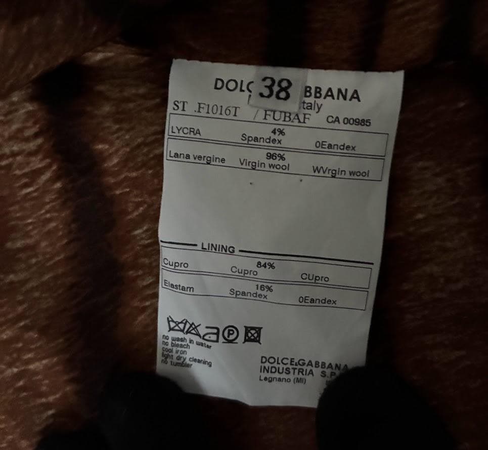 【新品、タグ付き、カバー付き】ドルチェ＆ガッバーナ ジャケット ブラック 38