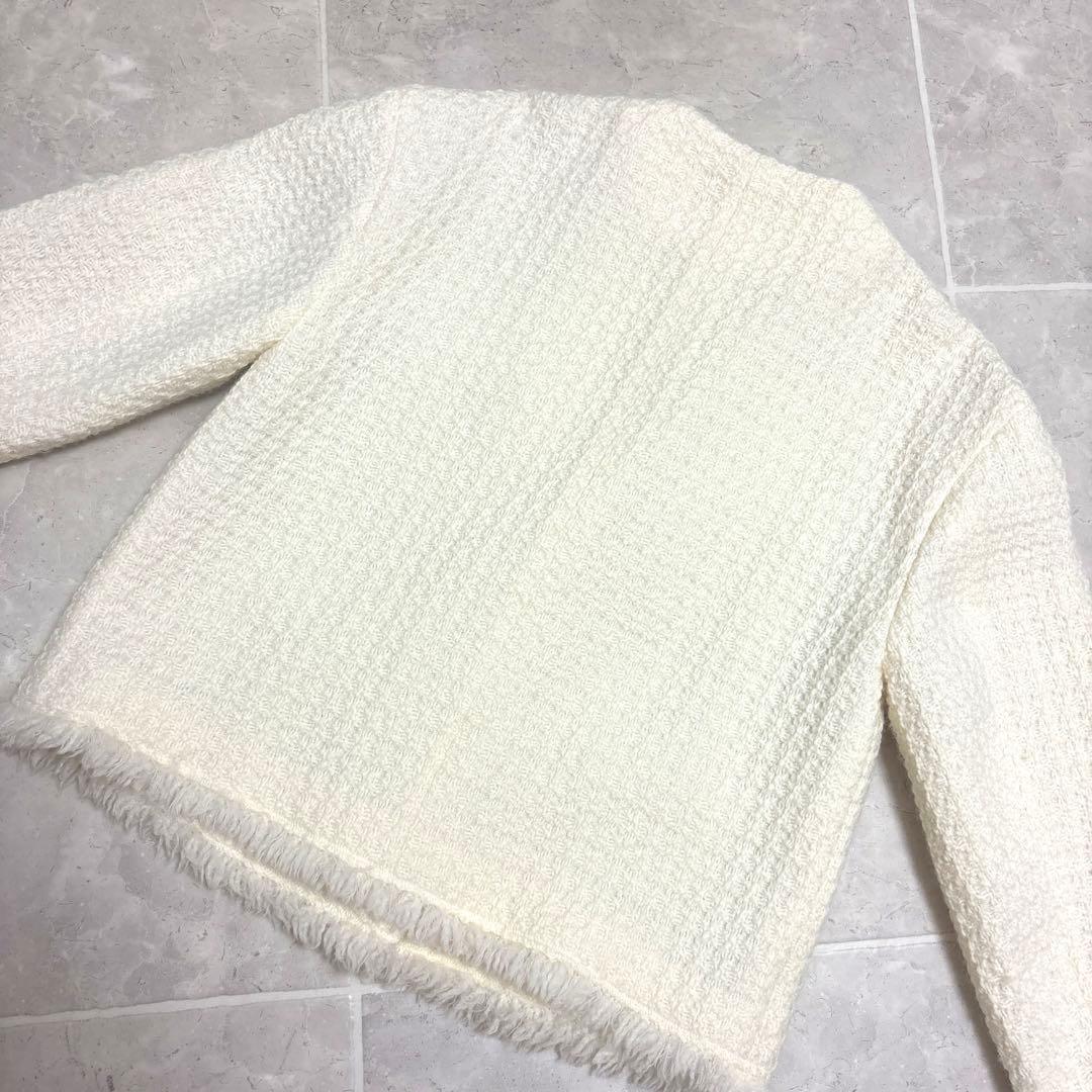 美品　アルアバイル ロービングツイードクルーネックジャケット