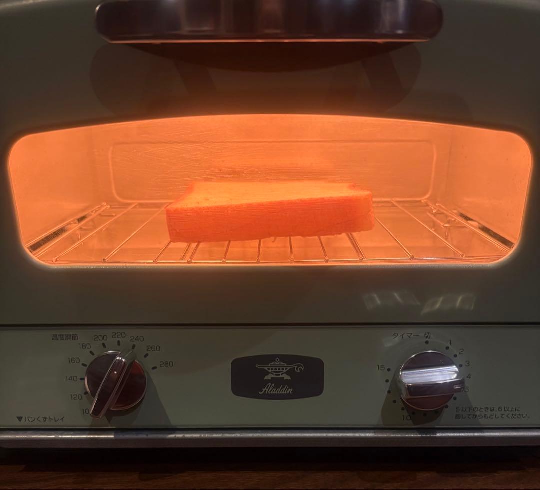 【超美品】#アラジン #グラファイトグリル・トースター2枚焼　ピスタチオグリーン