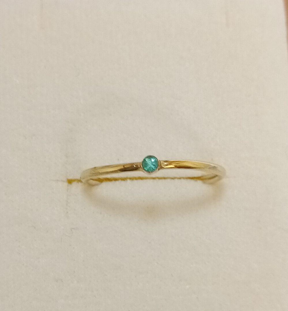 さ*奨様 パライバトルマリン K10・ルース約1.8mm リングサイズ: 約5号